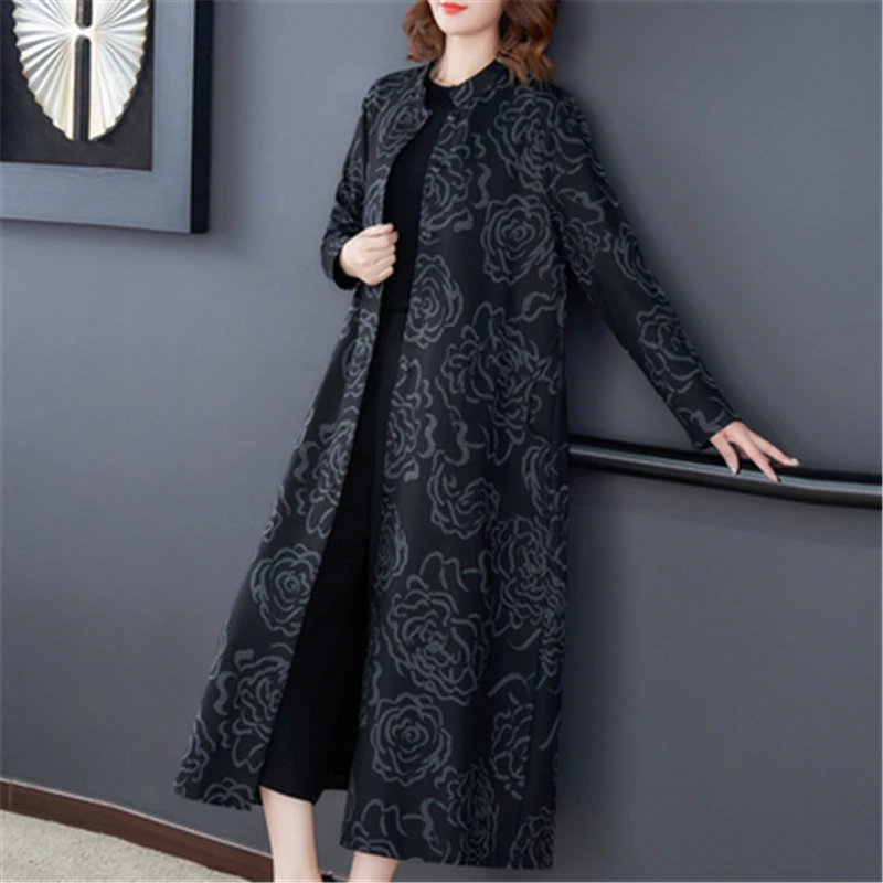 Новое поступление 2020 Осенний длинный кардиган тонкое пальто для женщин ветровка