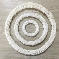 3pcs round shaped white color rattan hoop for decorations