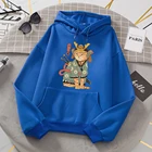 Худи Джеки Чунь с японским аниме принтом флисовый теплый мужской пуловер модная уличная мужская толстовка с капюшоном флисовые корейские мужские толстовки