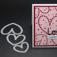yinise scrapbook metal cutting dies for scrapbooking stencils heart cover diy paper album cards making embossing die cut cuts