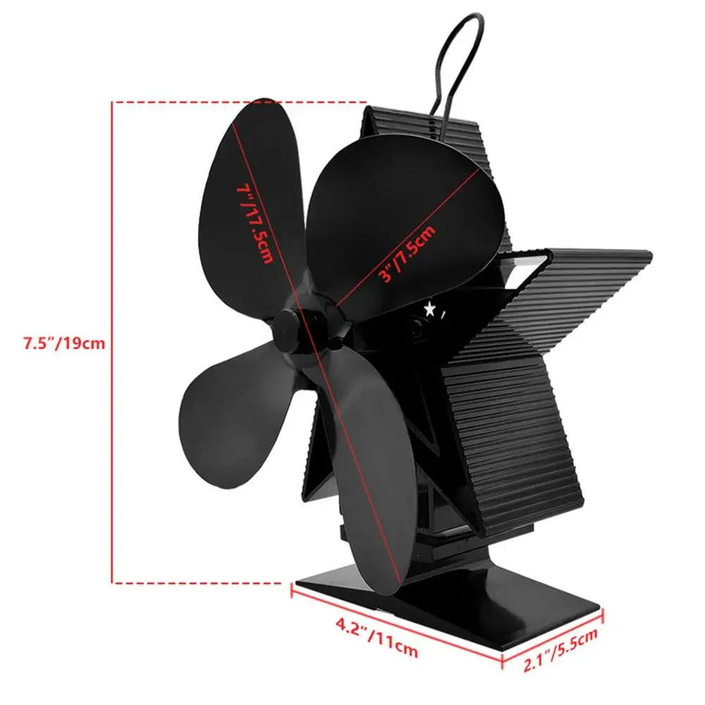 Премиум Камин Термодинамический вентилятор глинозема лопасти вентилятора