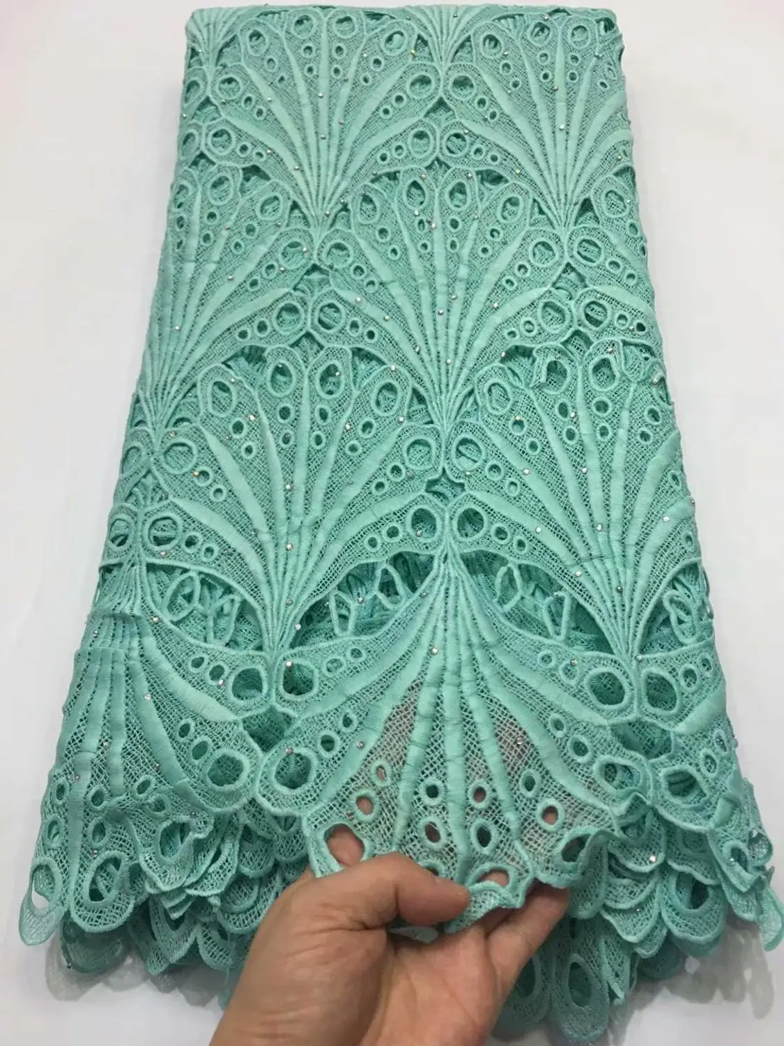 Высокое качество Африканский гипюр шнур кружевной ткани/водорастворимые