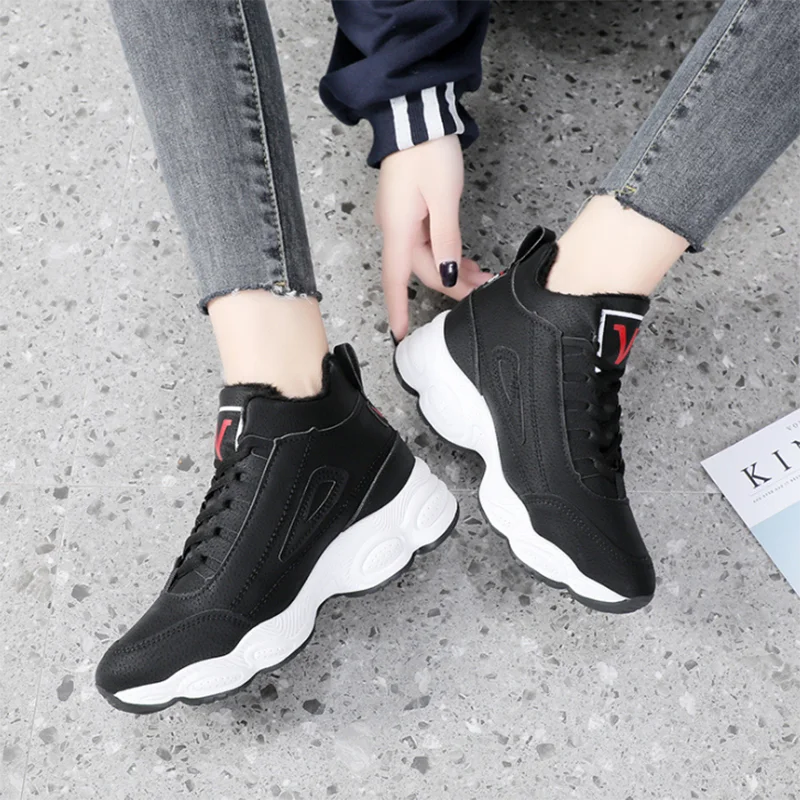 

2020 Women Wedge Sneakers New Summer Ankle Boots Female Outdoor Sneakers Vulcanized Shoes Moccasins Shoes Chaussures Femme