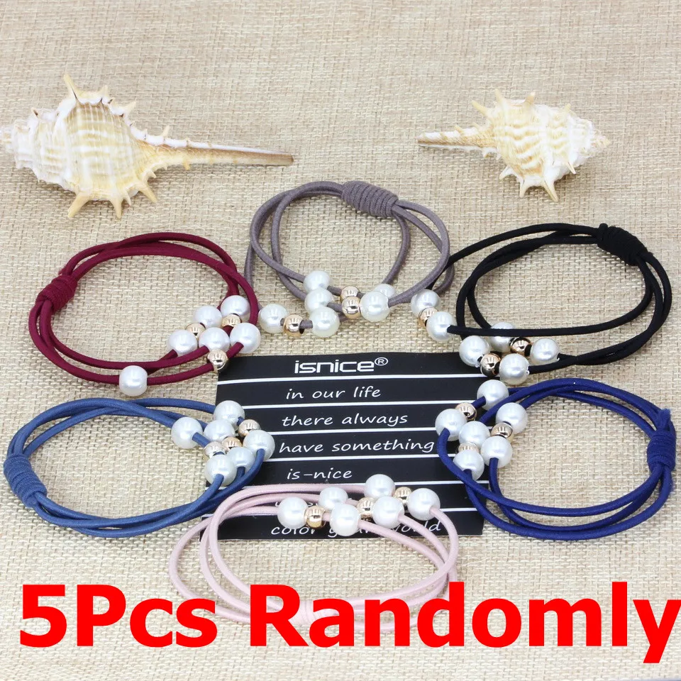 5pcs Randomly Isnice, модная, женская, для девушек, синтетические волосы, плетеная, плетеная, эластичная повязка на голову, повязка на голову, плетеная лента, аксессуары для волос, богемный стиль - Цвет: 5pcs Randomly