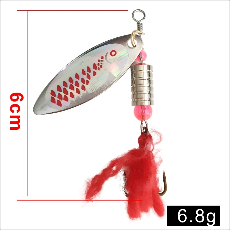 

OLOEY Fishing Spoon Fishing Lures Pesca Wobblers Spinner Baits Shads Sequin Metal jigging for Carp Fishing Topwater Isca Bass