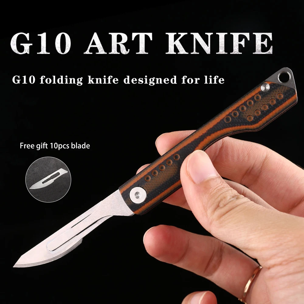 

Folding knife mini tactical survival hunting camp EDC high hardness portable self-defense knife