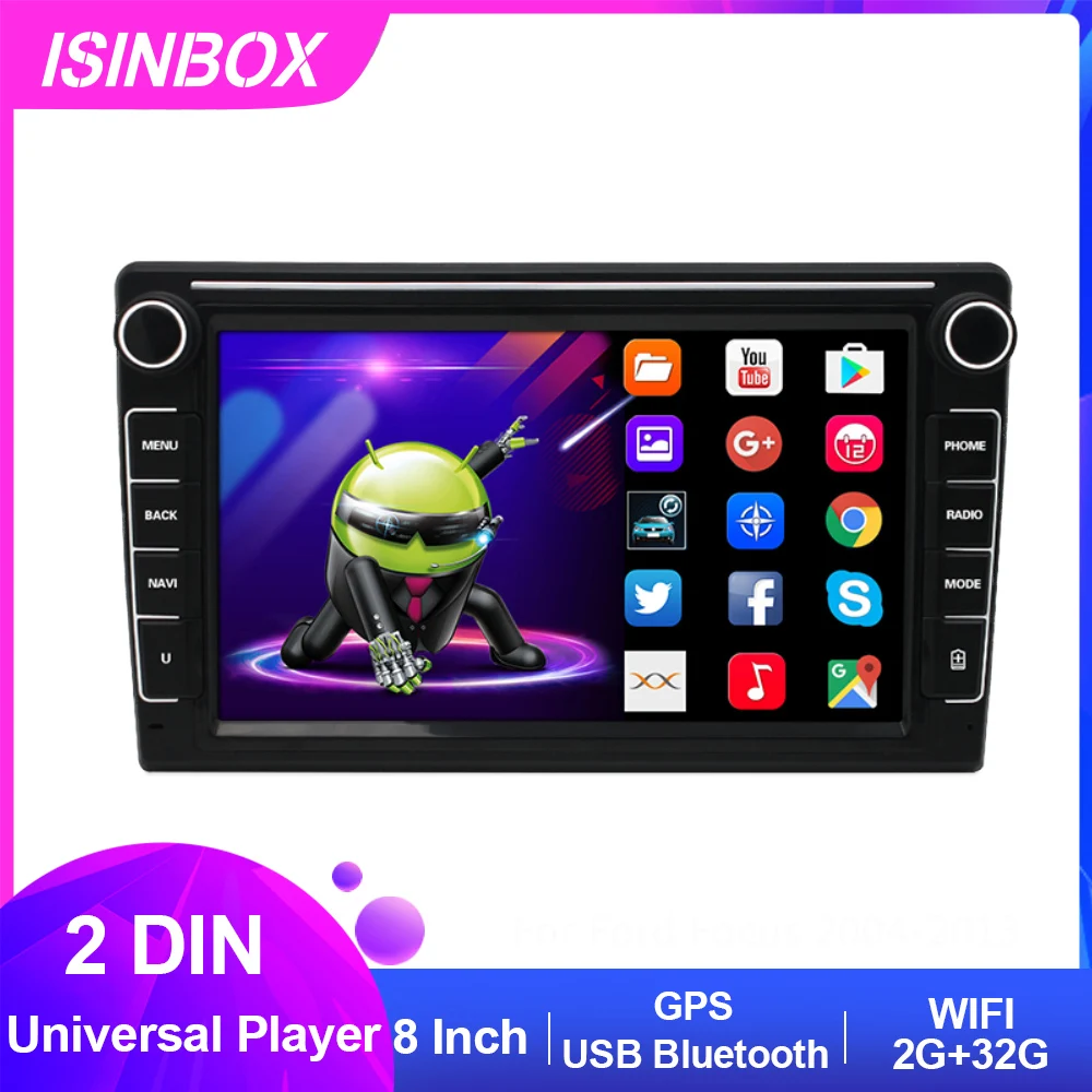 

8 Inch Universal Android Car Radio Multimedia Player GPS Navigation Wifi 2G+32G Android Radio 2 Din Car Radio Android Autoradio