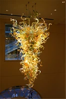 turkish style hand blown murano glass cheap chandelier hotel lobby crystal led light