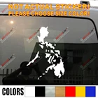 Виниловая наклейка на автомобиль с картой Филиппин