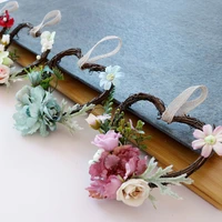 spring heart design rose floral wreath party home decoration for wedding arch front door wall decor