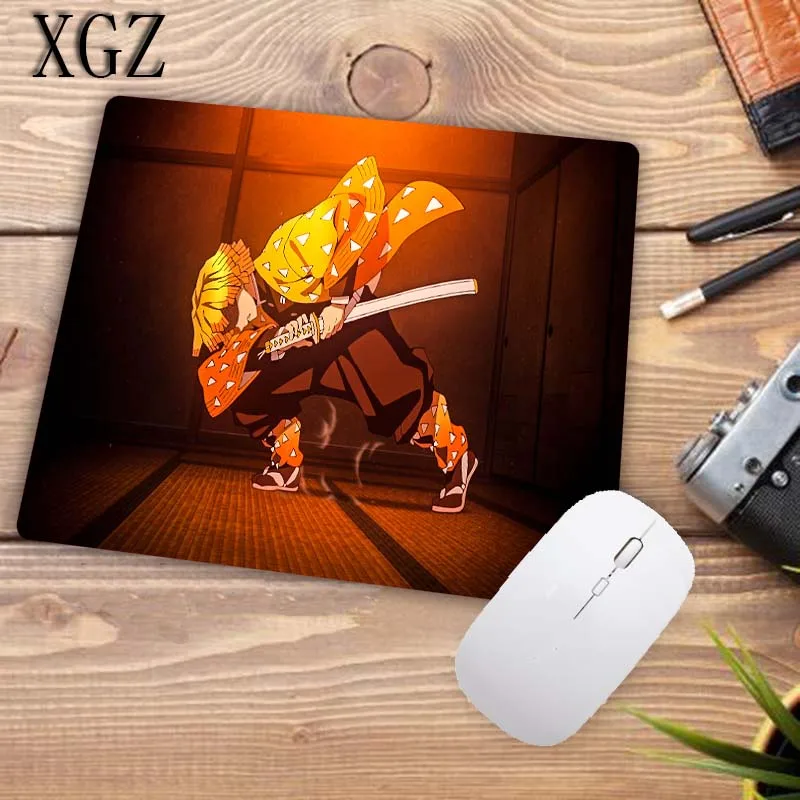 XGZ аниме Kimetsu No Yaiba большой игровой запирающийся край клавиатуры коврик для