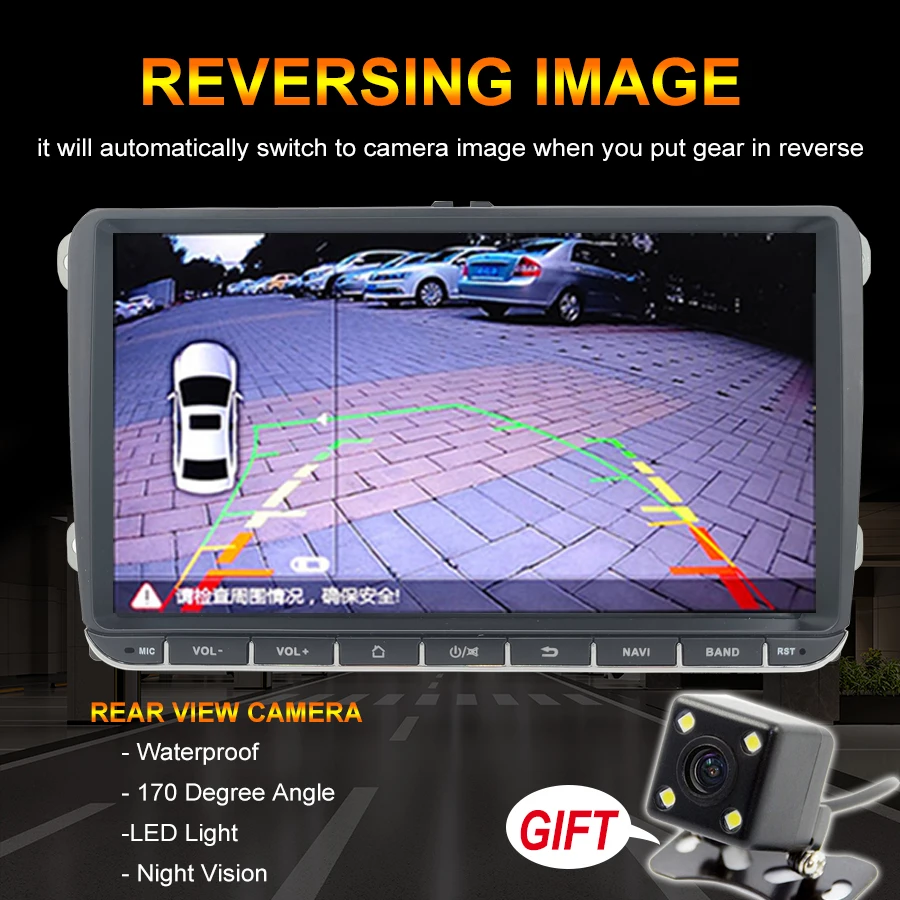 $110.88 9Inch Screen Car Stereo Head Unit For VW AMAROK 2014 Navigation Car Radio Android Multimedia Player Autoradio Bluetooth Carplay