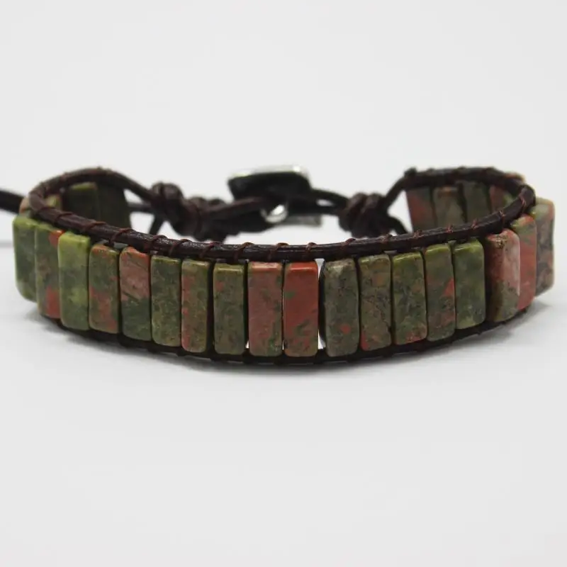 Браслет с чакрами ювелирные изделия ручной работы темно зеленый натуральный