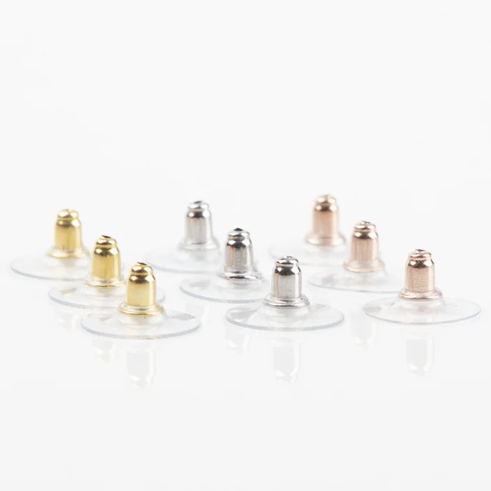

TS-010 wholesale 20pairs/lot Sterling silver Earring Holders Stoppers Soft Nut Silicone Heavy Duty Rubber Earring Backs Sleeves
