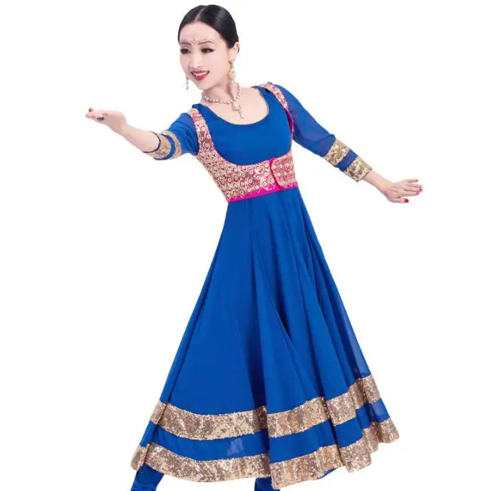 Новые индийские сари для женщин женский костюм представлений комплект Salwar Kameez
