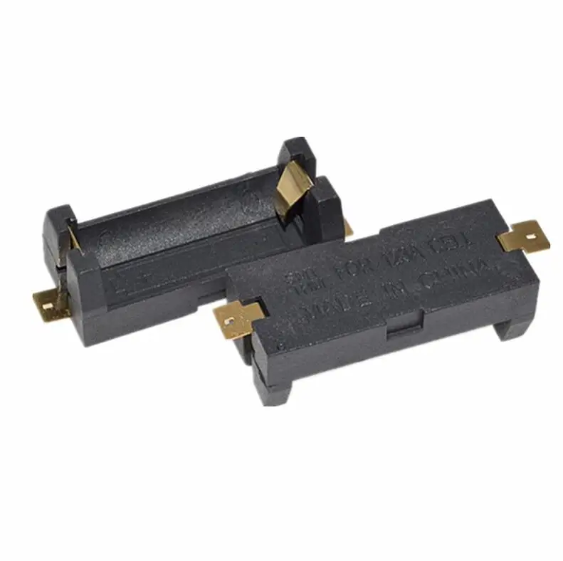 

Single SMT SMD CR123A 16340 Lithium Battery Cell Holder Button Batteries Storage Box Case Cover with Pins