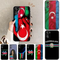 azerbaijan flag phone case for xiaomi redmi 11 lite pro ultra 10 9 8 mix 4 fold 10t black cover silicone back prett