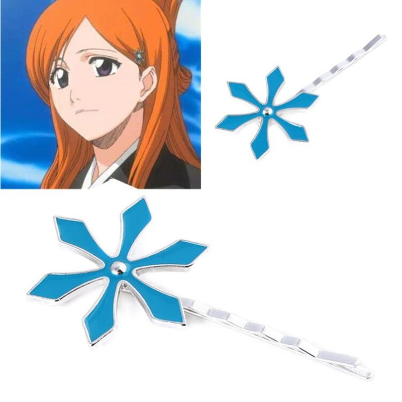 Аниме BLEACH Inoue Orihime Косплей Шпилька-Снежинка мультфильм головной убор