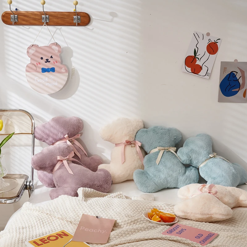 

Kawaii Peluche Bear Stuffed Animal Plush Toys Super Soft Home Decoration For Sofa Bedroom Nice Gift For Daughter