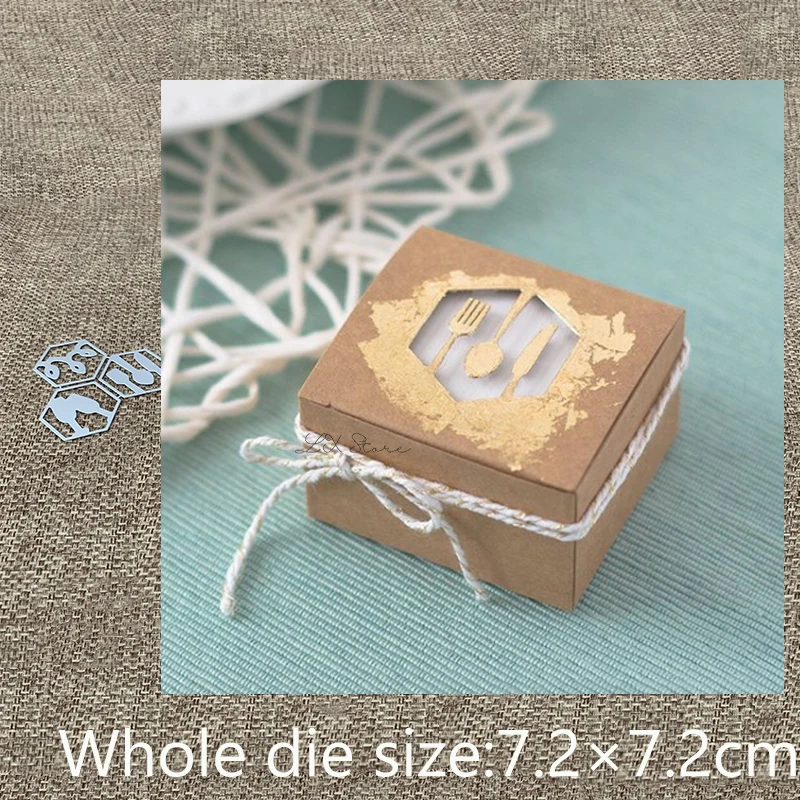 Новый дизайн металлические Вырубные штампы 3 шт. шестигранная рамка украшение