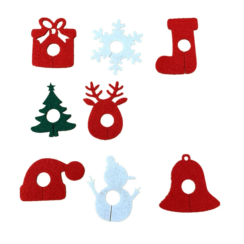 6 шт. настольные бокалы для вина открытки рождественский подарок украшения