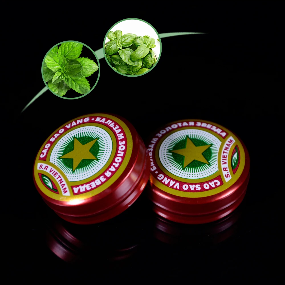

10Pcs Vietnam Gold Tower Ointment Cold Headache Dizziness Heat Stroke Insect Stings Herbal Cream Refreshing Pain Relief Oil