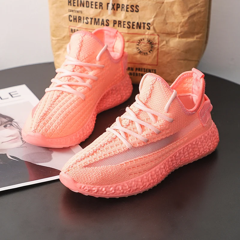 

Women Casual Vulcanized Woman New Solid Color Sneakers Women's Fashion Flats Ladies Mesh Comfortable Female Shoes Tenis Feminino