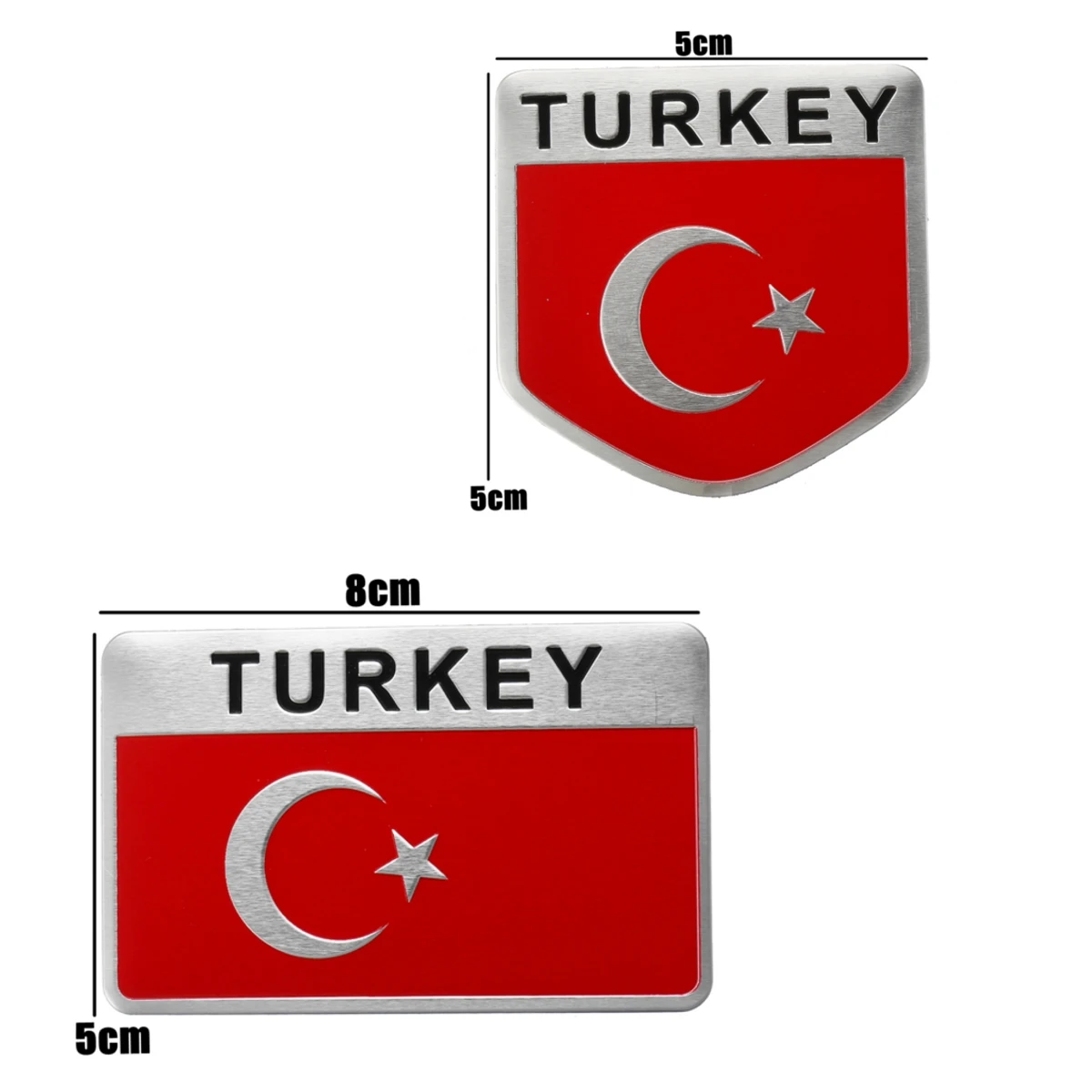 Горячая новинка алюминиевый сплав 3D Авто Наклейка Турция Швеция Греция Корея