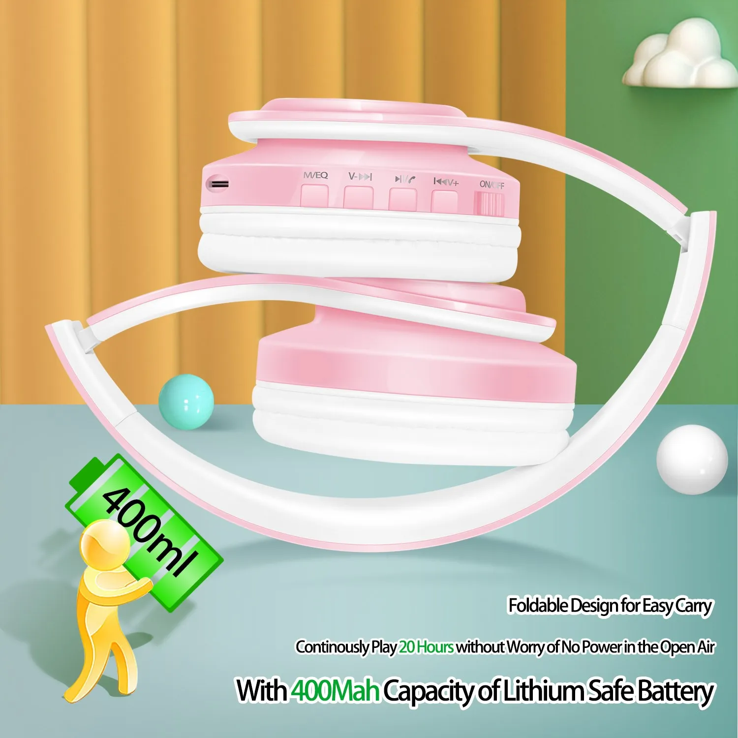 Стереогарнитура Macaron Bluetooth-наушники беспроводная гарнитура универсальная для