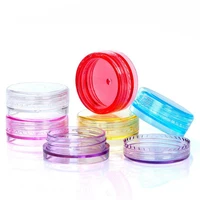 dropshipping 2g mini plastic wax containers jar capacity cosmetics box 11 colors face cream storage case cosmetic storage boxes