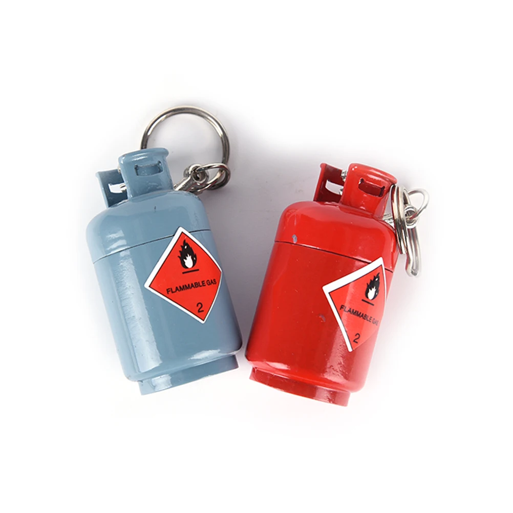 Refillable Butane Cigarette Cigar Flame Lighter Lovely Mini Gas Cylinder Shaped key chain for Man NO GAS Till U fill Gift | Украшения и