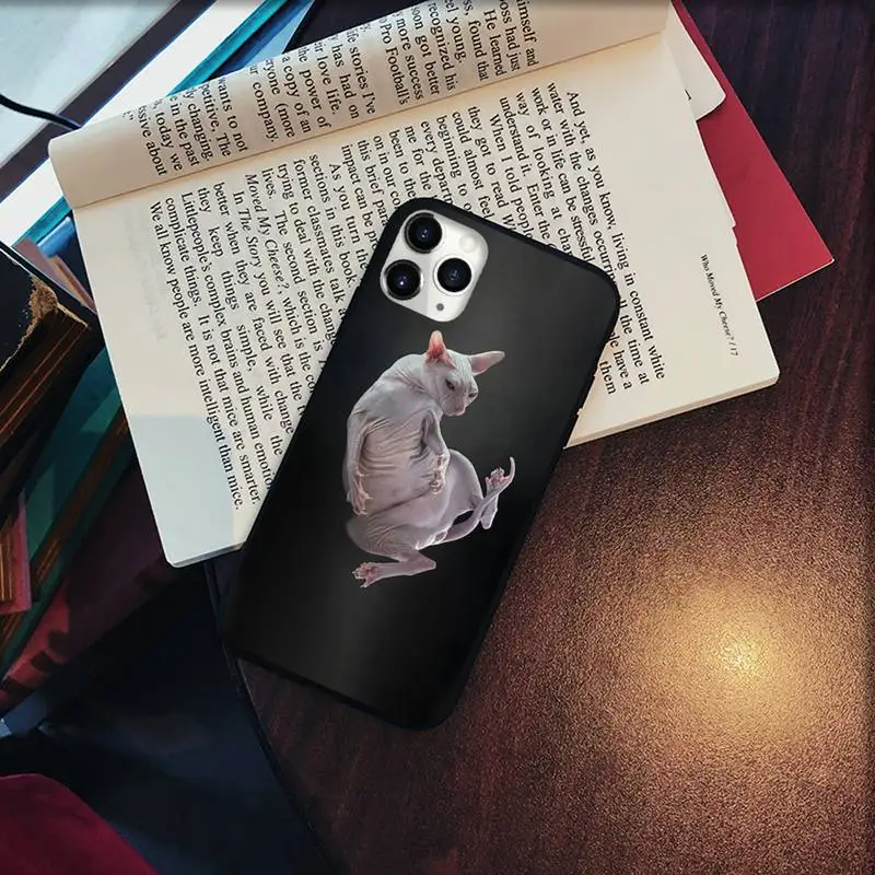 

Sphinx Cat Phone Case for iPhone 11 12 pro XS MAX 8 7 6 6S Plus X 5S SE 2020 XR Soft silicone