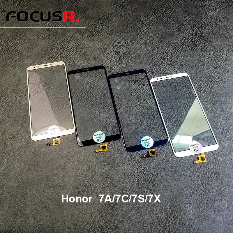 FOCUSR. ЖК-сенсорный экран, дигитайзер, стеклянная панель, Замена для huawei Honor 7A 7C 7X7 S