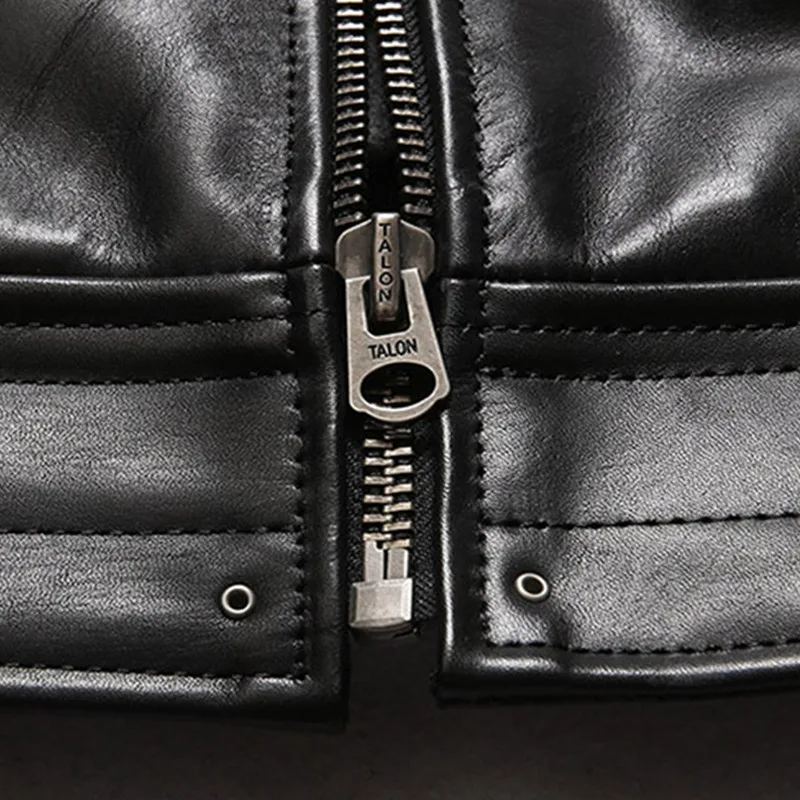 

2021 Black Japan Casual Style Genuine Leather Jacket Men Plus Size 5XL Natural Cowhide Spring Slim Fit Short Young Male Coat