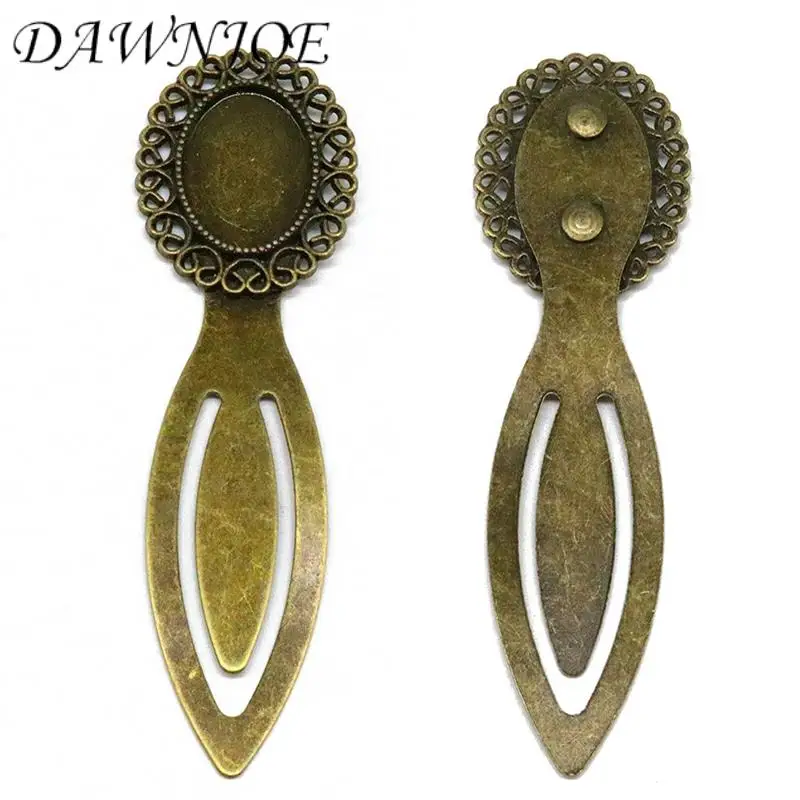 

18x13mm oval Vintage Cabochon Tray Base Bookmark Blank Setting Bookmark DIY Making Supplies for Jewelry Components Finding