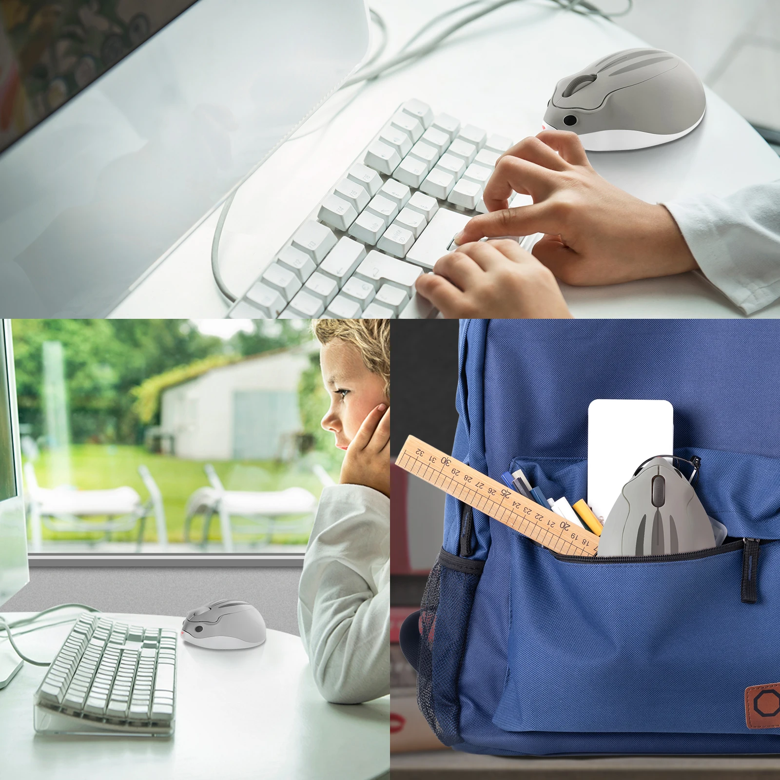 Беспроводная эргономичная USB-мышь 2 4 ГГц 1600DPI | Компьютеры и офис