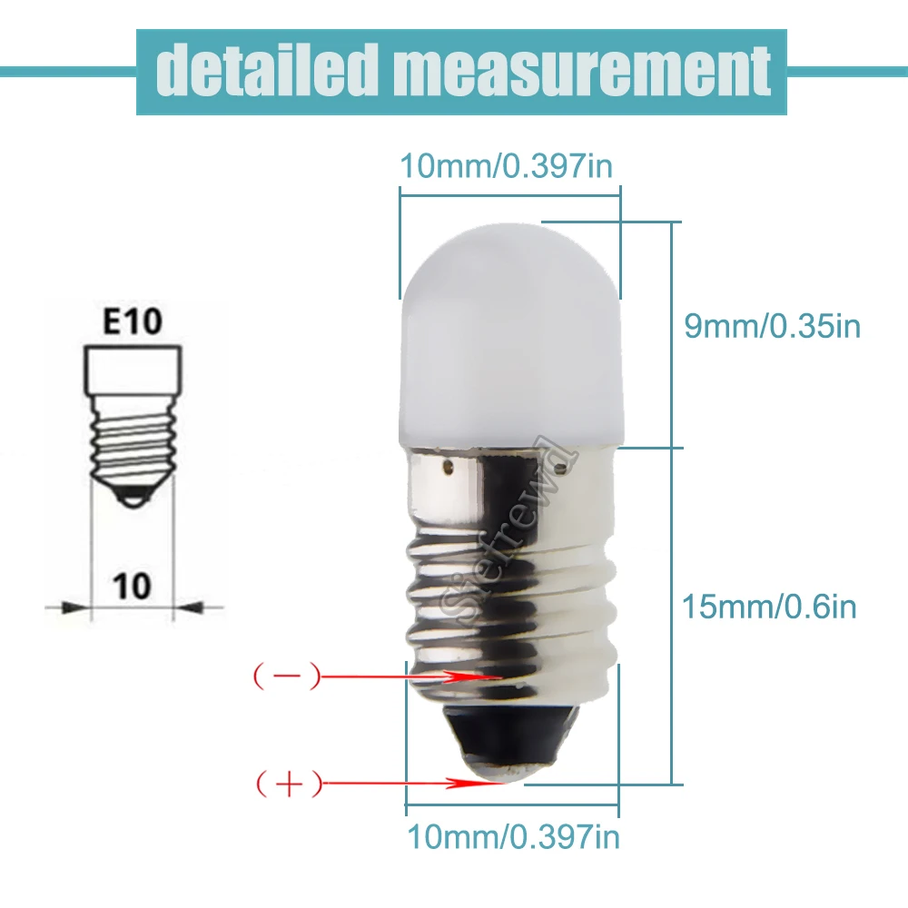 4 шт E10 LED Upgrade Flash light Bulb 3V 5 V 6V 12V 3030 1SMD винт мини-лампа реплицирующий фонарь машина