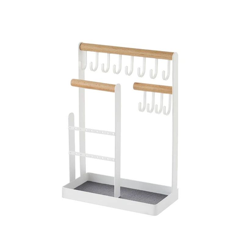 

Metal Earring Necklace Storage Rack Creative Vertical Living Room Bedroom Jewelry Double Storage Rack