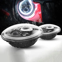 1pc daytime running lights round led strip lamp headlights bar car accessories universal auto bulbs for motorcycle angel eyes