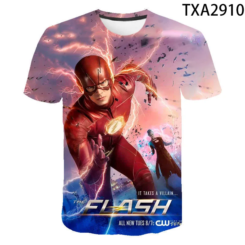 

Cool Super Hero 3D T shirt Men Women Children The Flash DC Anime Print T-shirt Summer Casual Short Sleeve Boy Girl Kids Tops Tee
