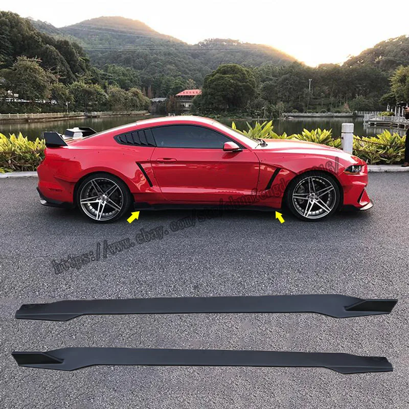 Комплект кузова FRP для 2015-2020 Ford Mustang RBT-дизайн боковая юбка крыла спойлер |