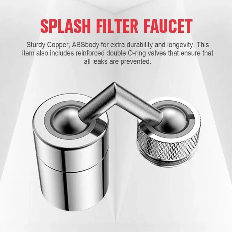

Hot Kitchen Faucet Aerator Sink Movable tap Head Rotatable Filter Nozzle Swivel Movable Tap Kitchen Faucet Head DO2