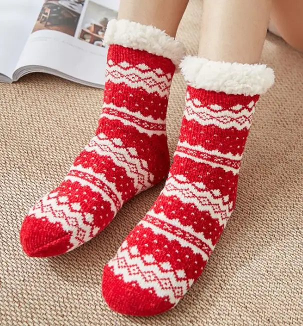 

Зимние теплые женские и мужские носки, удобные, уютные, пушистые, Супермягкие, Нескользящие, утепленные теплые домашние носки с флисовой под...