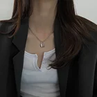 Модная женская подвеска-замок в Корейском стиле, регулируемая цепочка, гранж, оптовая продажа ювелирных изделий