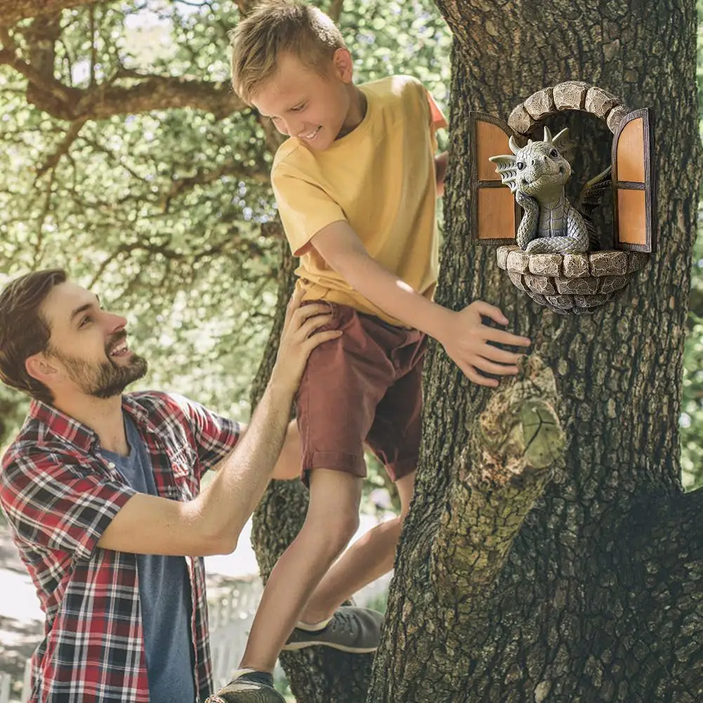 Статуя динозавра красивый динозавр подъем на окно полимерная статуя украшение