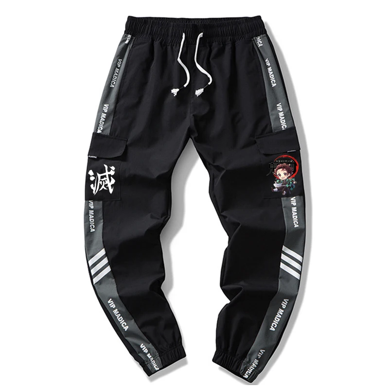 

NEW Overalls Unisex Japanese Anime Demon Slayer Kamado Tanjirou Print Men Female Trousers Autumn Winter All-match Pants Student