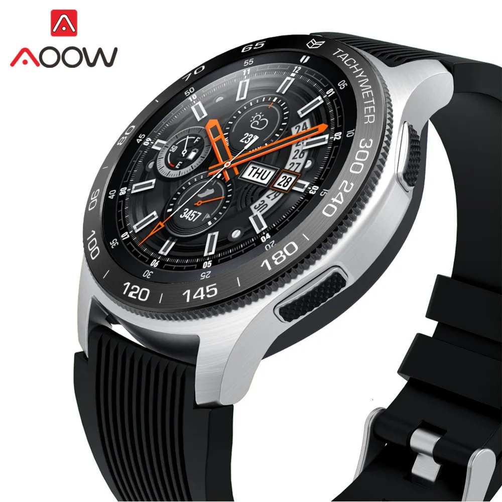 Нержавеющая сталь ободок кольцо стиль для samsung gear S3 Frontier Galaxy Watch 42 мм 46 мм клейкая крышка защита аксессуары
