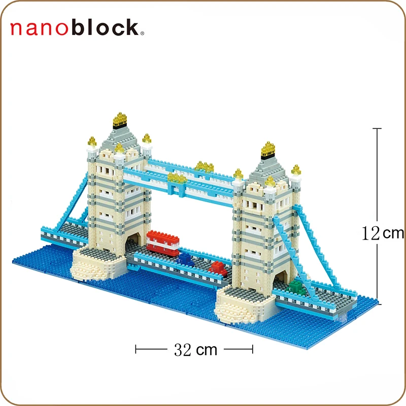 Kawada Nanoblock Tower Bridge Deluxe Edition строительные блоки NB 045 1510 штук вызов креативная
