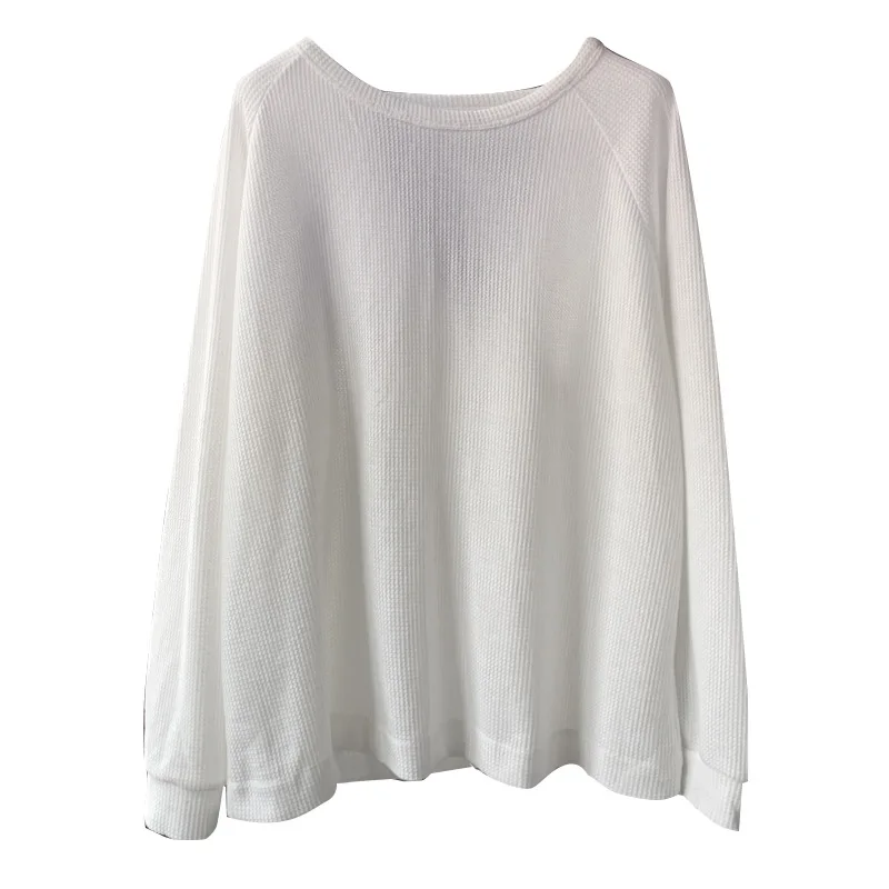 Осенняя футболка женские модные свободные пуловеры Brierf новинка 2019 топы круглый