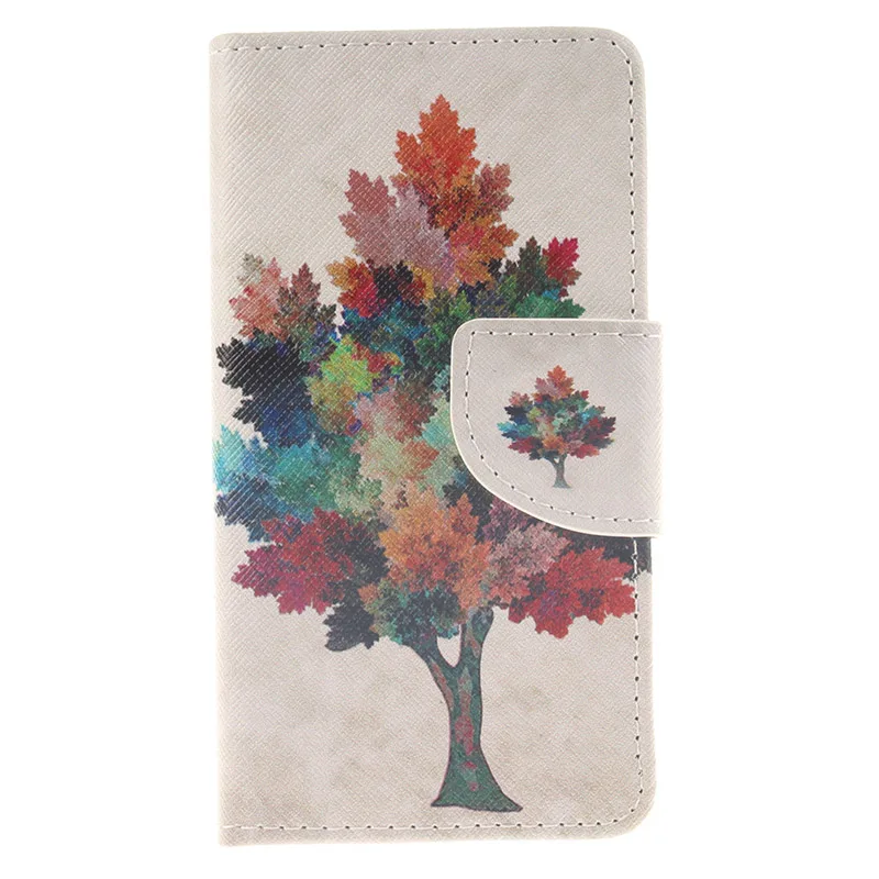 Colored Tree Искусственная кожа и силикон чехол для sony Xperia XZ1 Compact XZ XA2 Ultra C6 Coque C42 - Цвет: Colored Tree